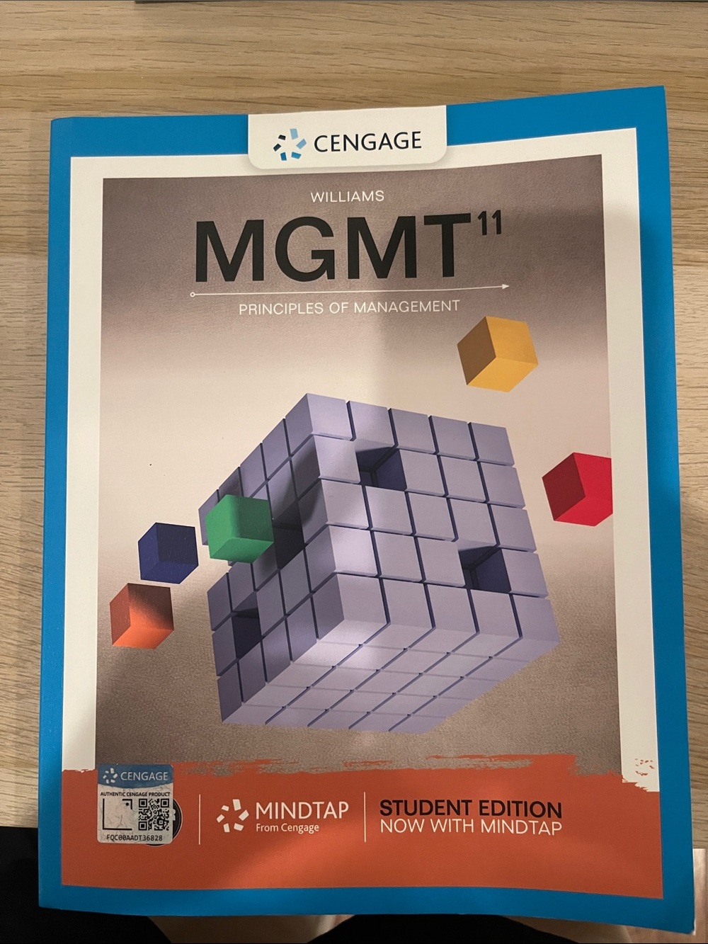 MGMT 11 Principles of Management Textbook - Blue Cover